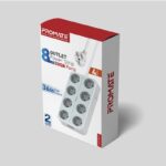 PROMATE POWER CORD 8EU-4M 8OUTLET POWER STRIP WITH 3USB PORTS