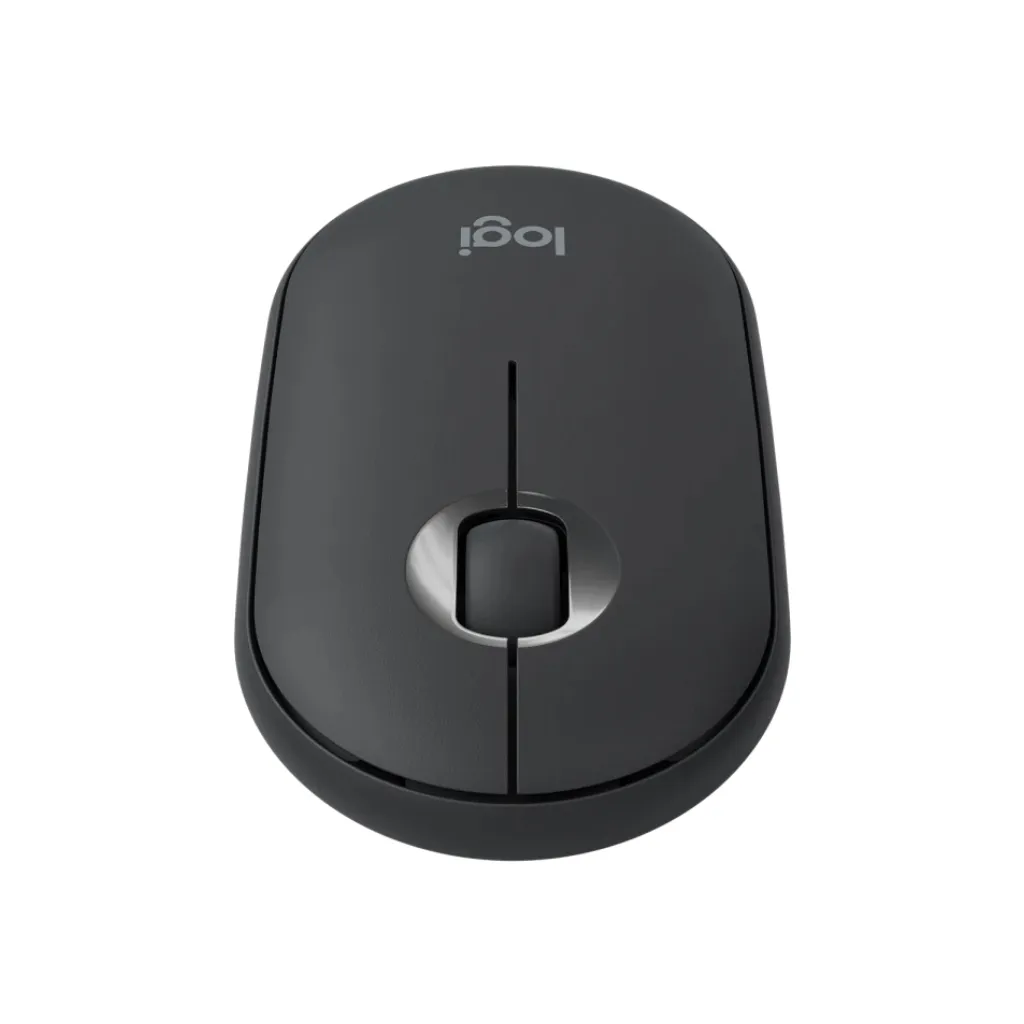 Logitech M350 Pebble Wireless Silent Mouse with Bluetooth or 2.4 GHz Receiver, Slim Computer Mouse with Quiet Clicks, for Laptop/Notebook/iPad/PC/Mac/Chromebook | Graphite - Image 9