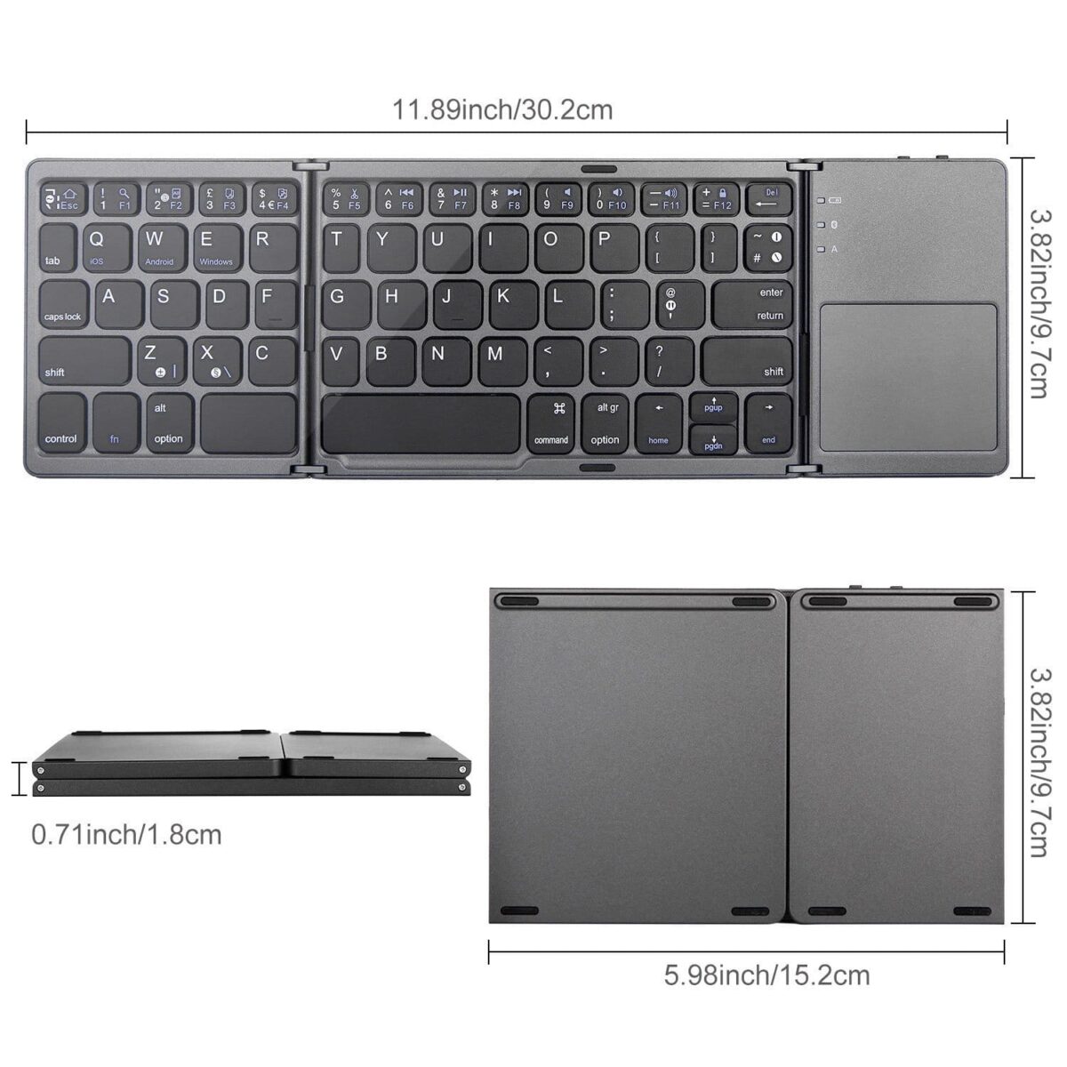 KLAVITECH BLUETOOTH FOLDABLE KEYBOARD - Image 1
