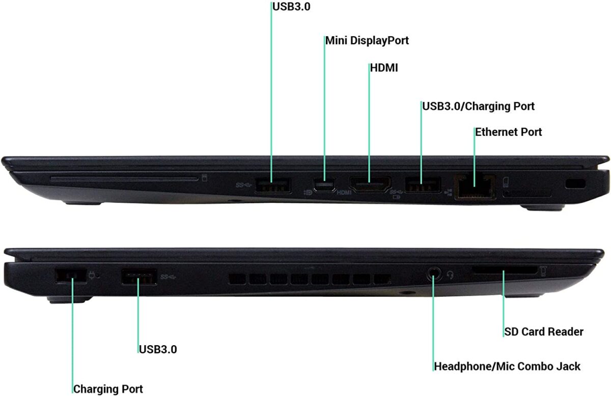 Lenovo ThinkPad T460S 14 Laptop, Core i5-6300U 2.4GHz, 8GB Ram, 256GB SSD, Windows 10 Pro 64bit "USED" - Image 5