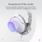 Asus Rog Strix Go Core Gaming Headset, Speaker Impedance 32 Ohm, -45 dB Sensitivity, 3.5mm Jack Connector, Moonlight White | 90YH0381-B1UA00 - Image 2