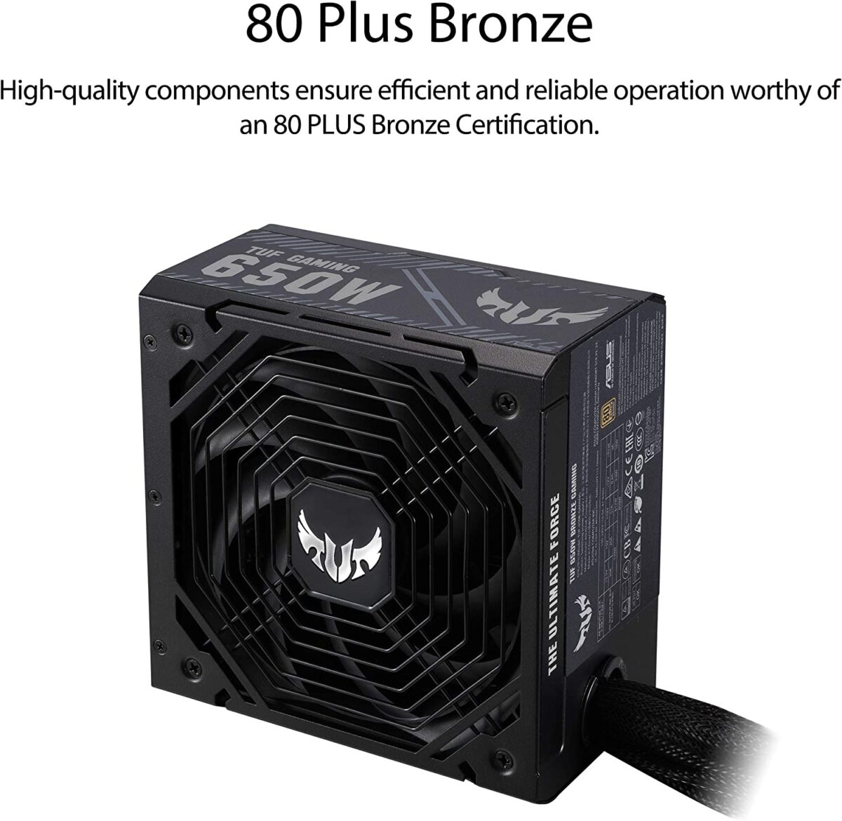 Asus TUF Gaming 650W Bronze PSU TUF-GAMING-650B | 90YE00D1-B0NA00 - Image 4