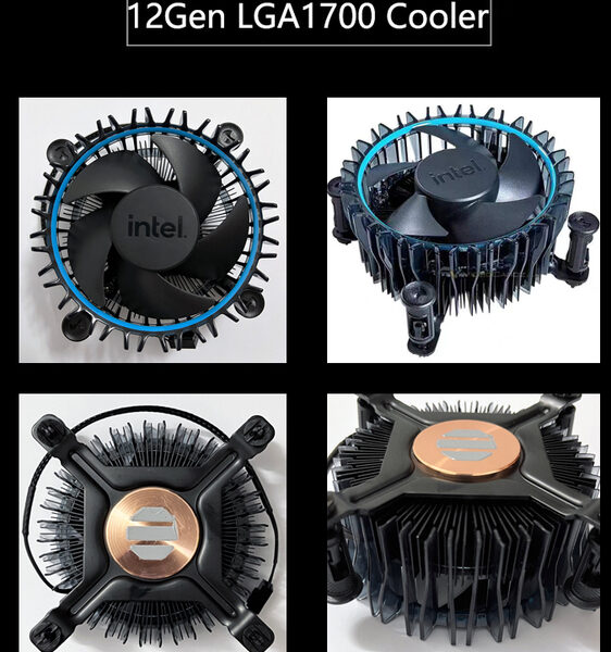 Intel LGA 1700 Original Fan - PWM Aluminum Stock Cooler Fan From Intel 12th / 13th Processor | 1 YEAR WARRANTY