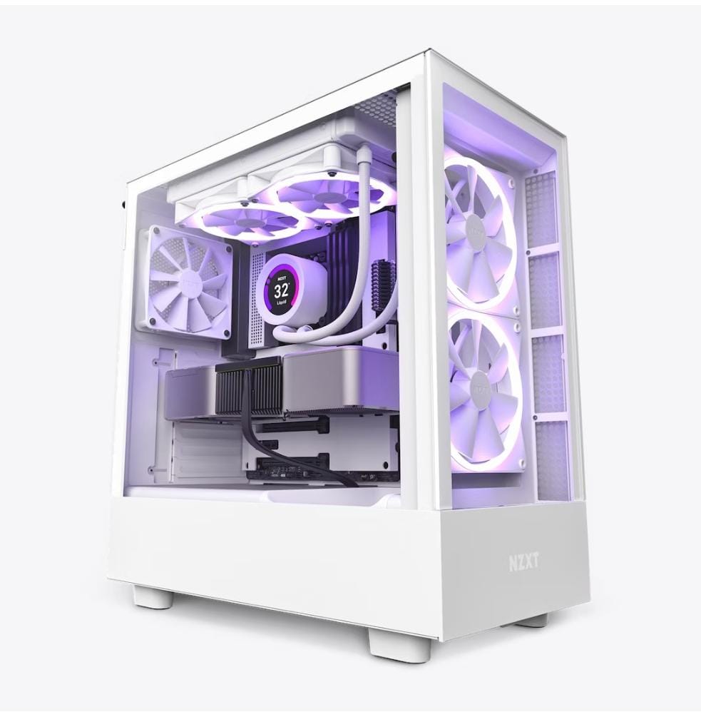 aea9b434-b53a-4ba8-81cf-1bfef5b74874 NZXT H5 ELITE PREMIUM MID-TOWER WHITE CASE - Image 1
