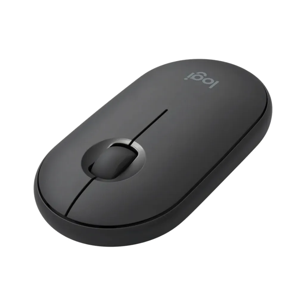 Logitech M350 Pebble Wireless Silent Mouse with Bluetooth or 2.4 GHz Receiver, Slim Computer Mouse with Quiet Clicks, for Laptop/Notebook/iPad/PC/Mac/Chromebook | Graphite - Image 10