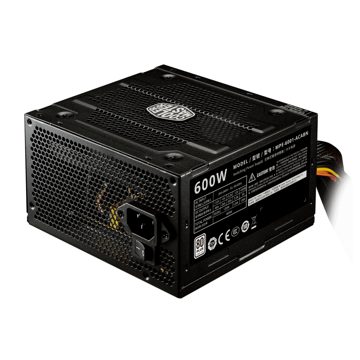 COOLER MASTER ELITE 600 V4 600W WHITE PSU - Image 4