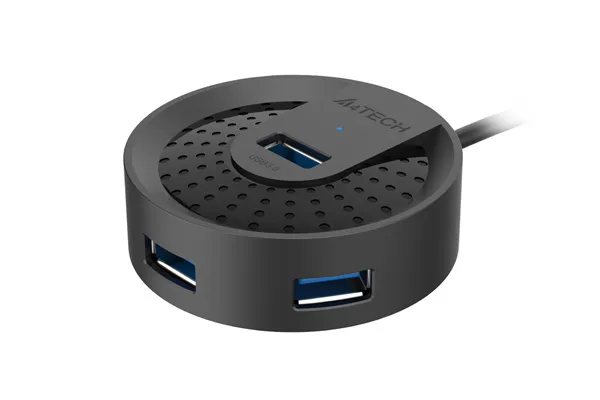 A4TECH HUB-30C USB 3.0 4 PORTS TYPE-C PLUG BLACK - Image 2