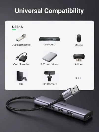 UGREEN USB HUB 3.0 TO 4 USB 3.0 AND TYPE-C 20805 - Image 4