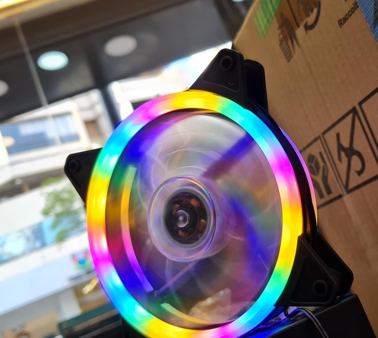 68bd3086-81ba-420b-af21-972e53949b57 AIR COOLING FAN RGB 120MM FW120 1200RPM - Image 1