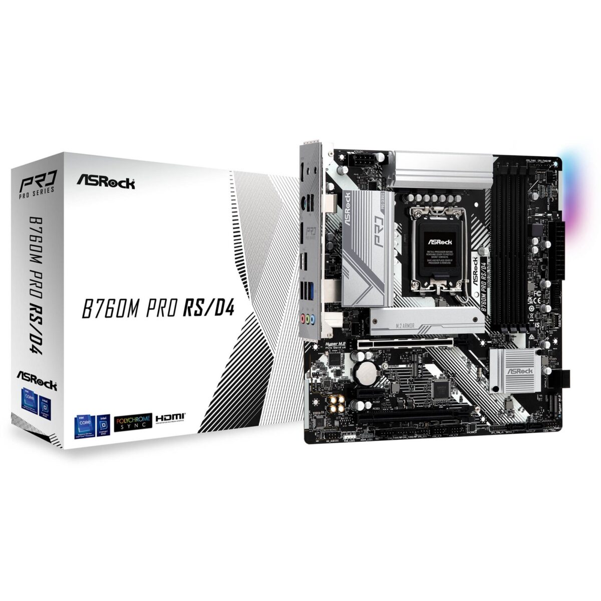 ASRock B760M Pro RS/D4 mATX  Intel LGA1700 - Image 2