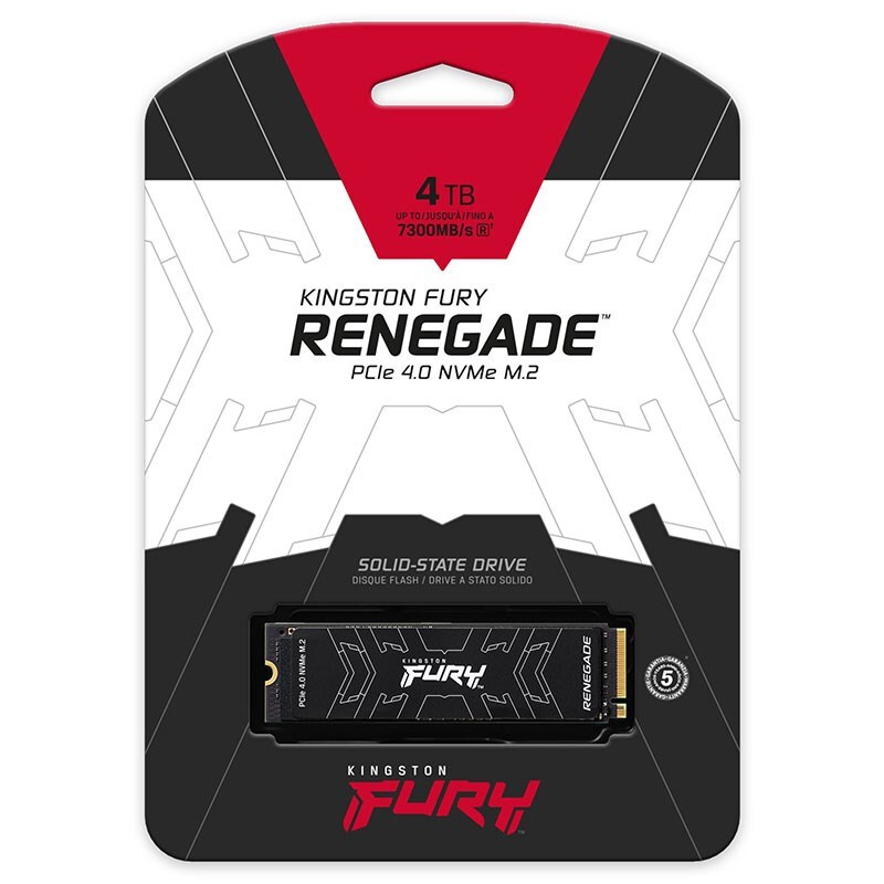 SFYRD-4000G KINGSTON FURY RENEGADE 4TB PCIE GEN 4.0 UP TO 7300MB/s - Image 1