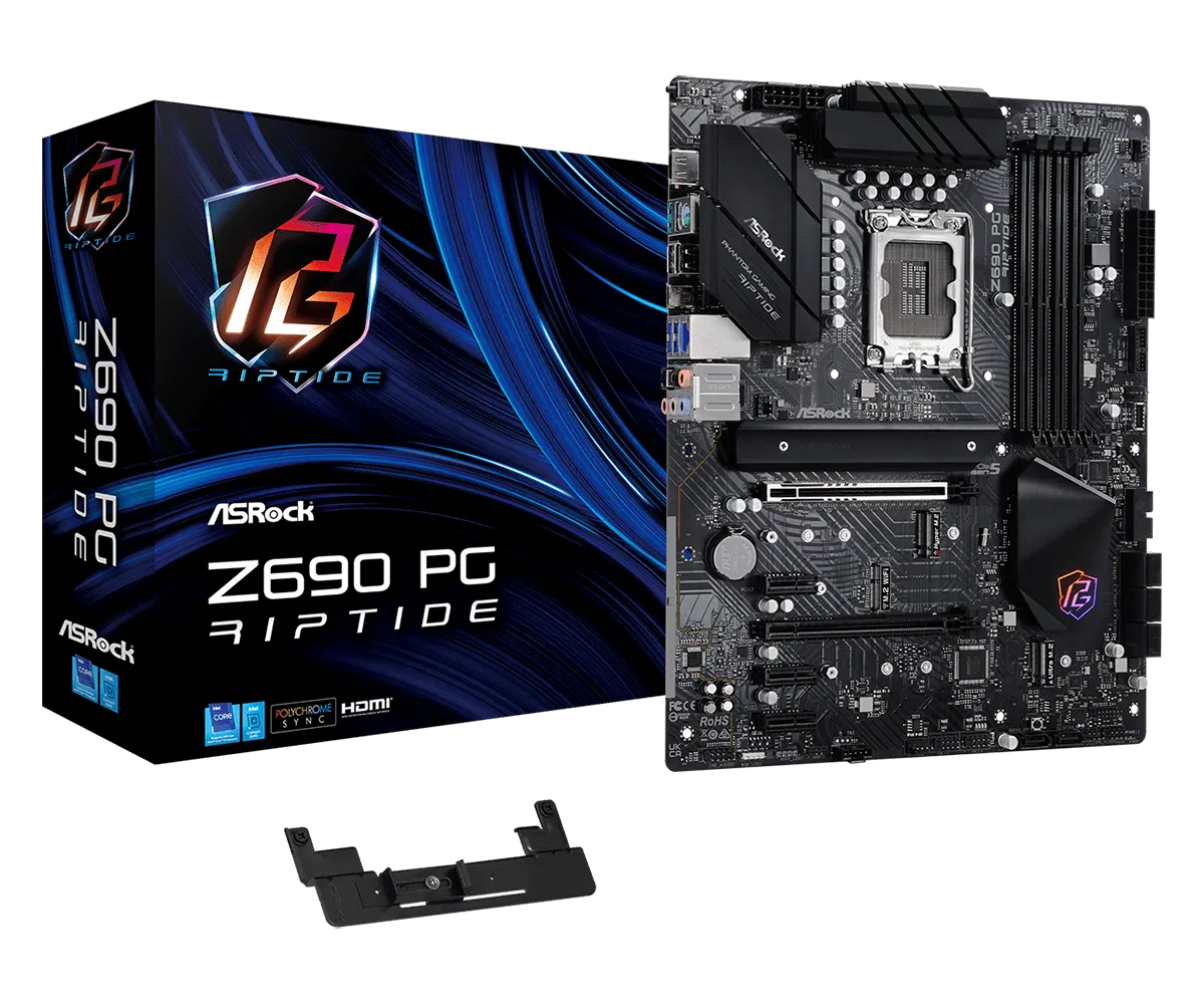 Z690 PG Riptide(L1) ASROCK Z690 PC RIPTIDE DDR4 LGA 1700 MOTHERBOARD - Image 1