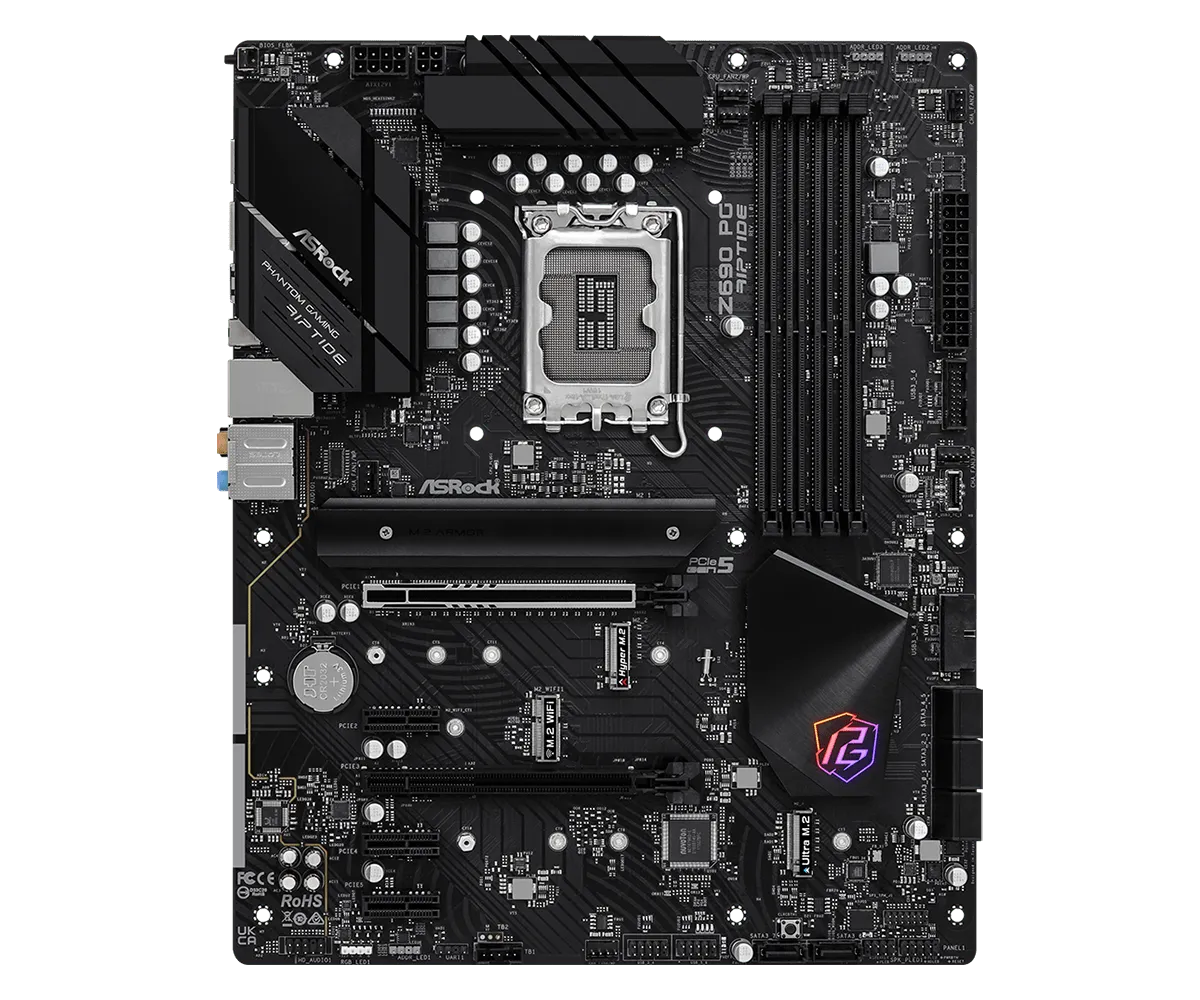 ASROCK Z690 PC RIPTIDE DDR4 LGA 1700 MOTHERBOARD - Image 2