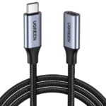 UGREEN USB-C MALE TO USB-C FEMALE GEN2 1M DARK GRAY CABLE
