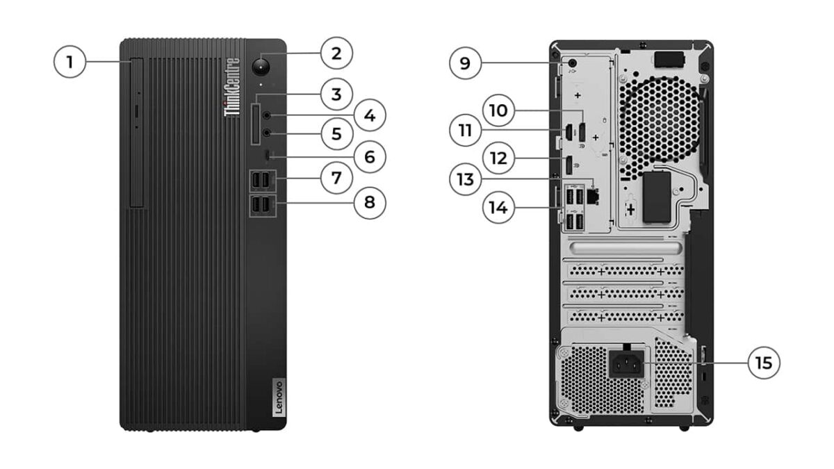 ThinkCentre M70t Gen 3 Intel Tower Desktop I7-12700 16GB RAM 512GB NVME DOS COMBO