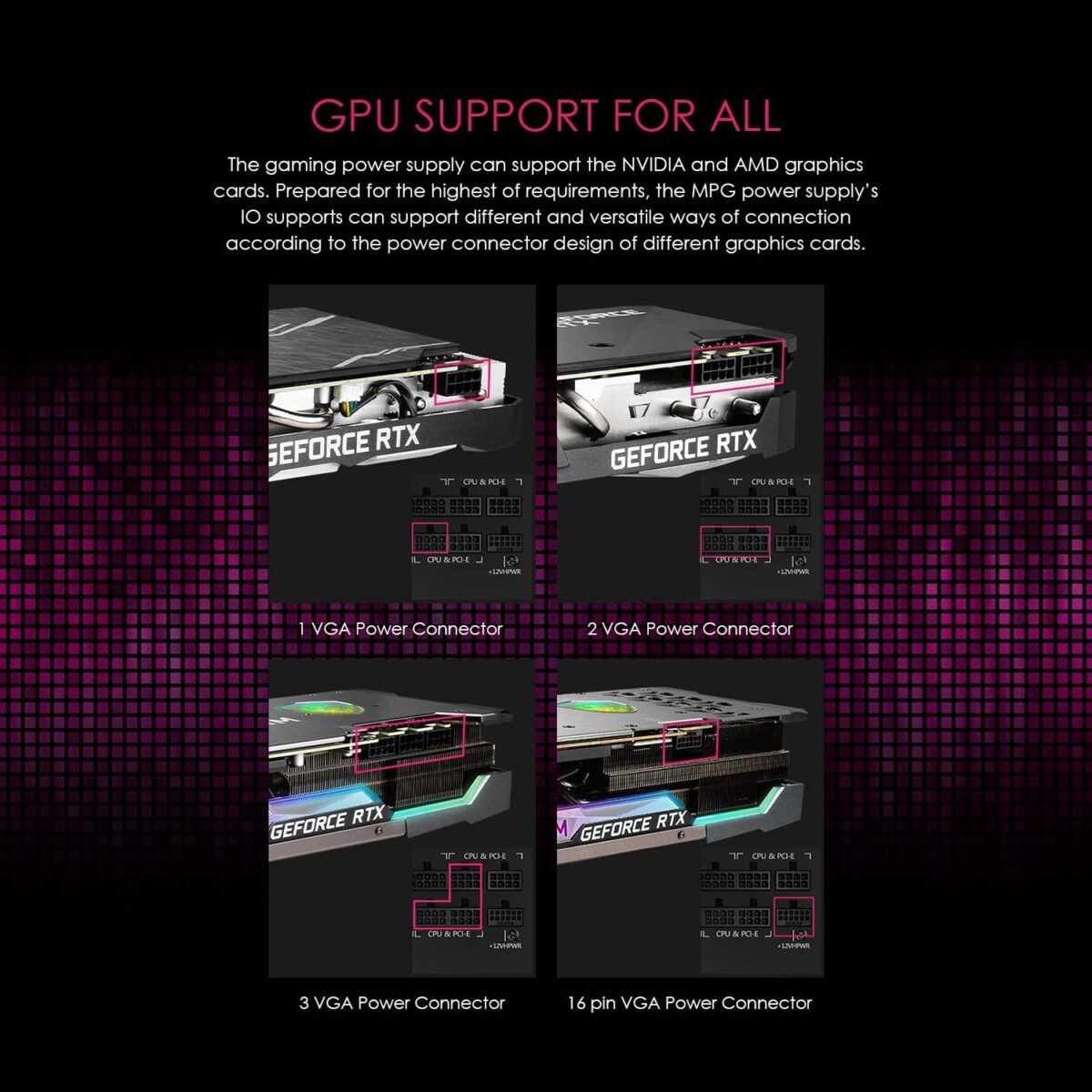 MSI MPG A1000G PCIE 5 & ATX 3.0 80+GOLD PSU - Image 6