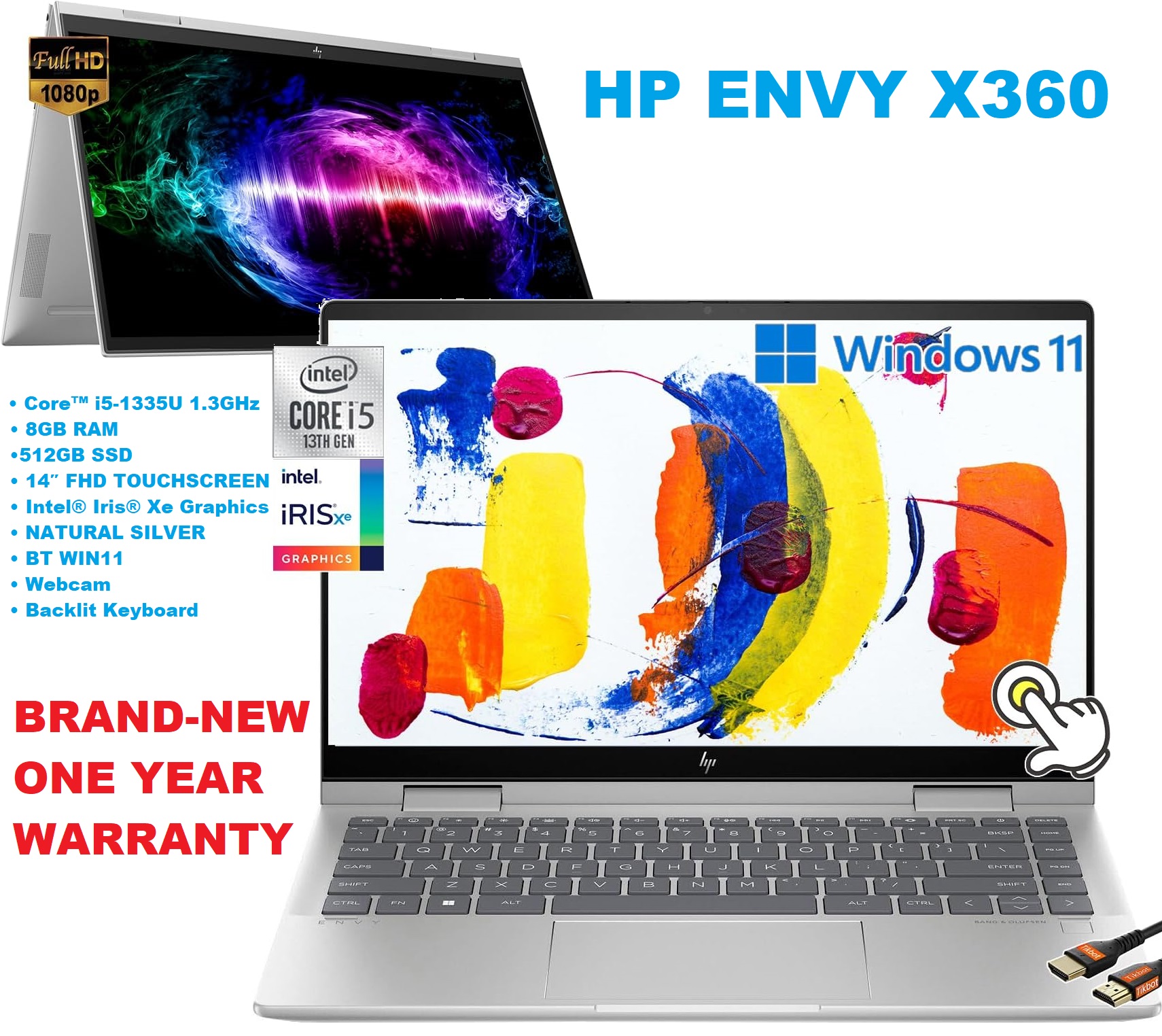 7H9Y4UA#ABA 7H9Y4UA#ABA HP ENVY X360 14-ES0013 2-IN-1 7H9Y4UA#ABA HP ENVY X360 14-ES0013 2-IN-1 Intel Core i5-1335U | 8GB RAM | 512GB SSD | 14 Inch FHD TOUCHSCREEN | Intel Iris Xe Graphics | WIN11 | Backlit Keyboard | NATURAL SILVER 7H9Y4UA#ABA 7H9Y4UA#ABA HP ENVY X360 14-ES0013 2-IN-1 7H9Y4UA#ABA HP ENVY X360 14-ES0013 2-IN-1 Intel Core i5-1335U | 8GB RAM | 512GB SSD | 14 Inch FHD TOUCHSCREEN | Intel Iris Xe Graphics | WIN11 | Backlit Keyboard | NATURAL SILVER