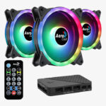 AEROCOOL DUO 12 PRO ARGB 3xFANS 1xH66F HUN 1xREMOTE CONTROL