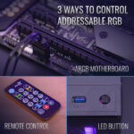 AEROCOOL DUO 12 PRO ARGB 3xFANS 1xH66F HUN 1xREMOTE CONTROL - Image 5