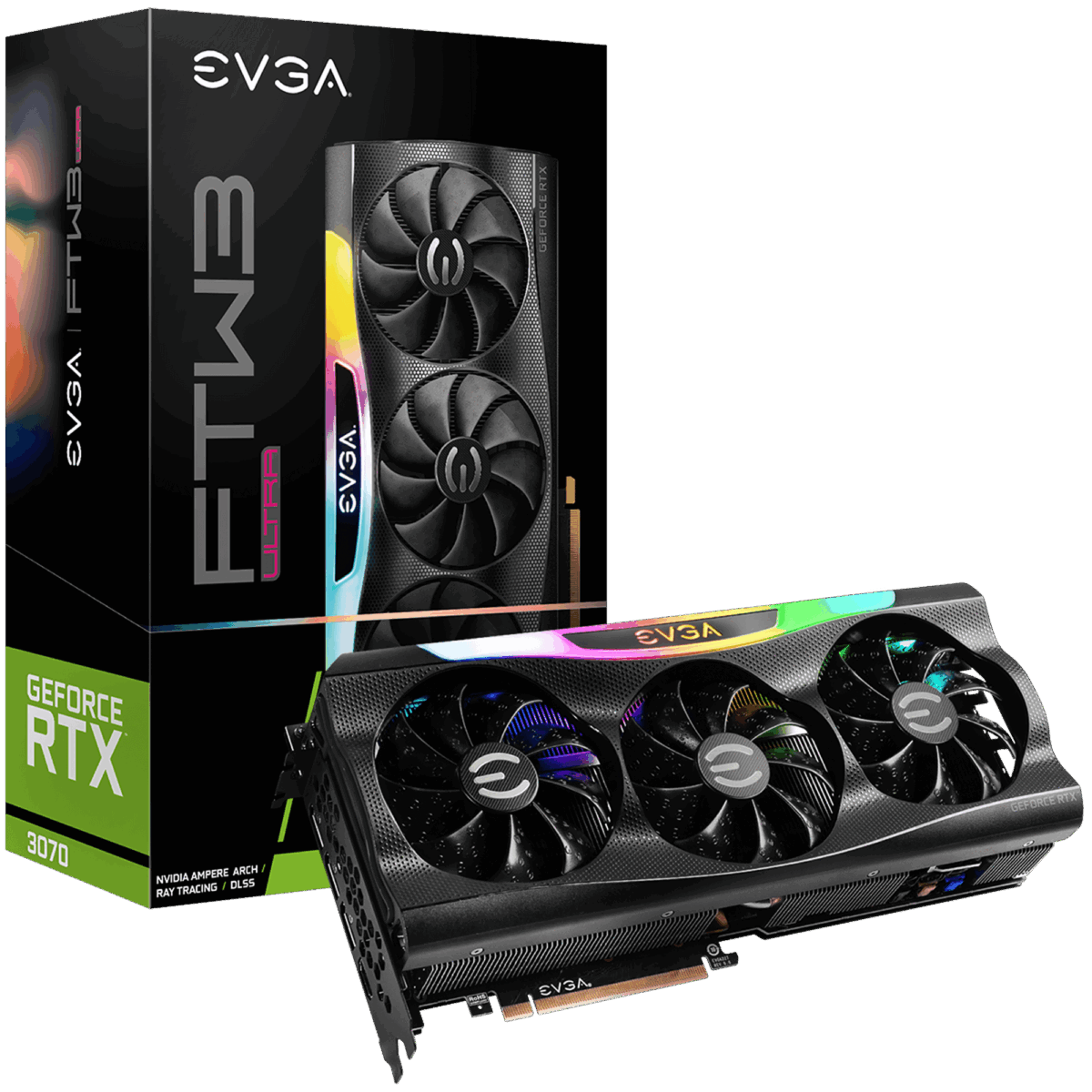 08G-P5-3767-KR_XL_1 EVGA GeForce RTX 3070 FTW3 ULTRA GAMING "USED" - Image 1