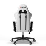 FURGLE CARRY SERIES RACING STYLE WHITE AND BLACK GAMING CHAIR - Image 4