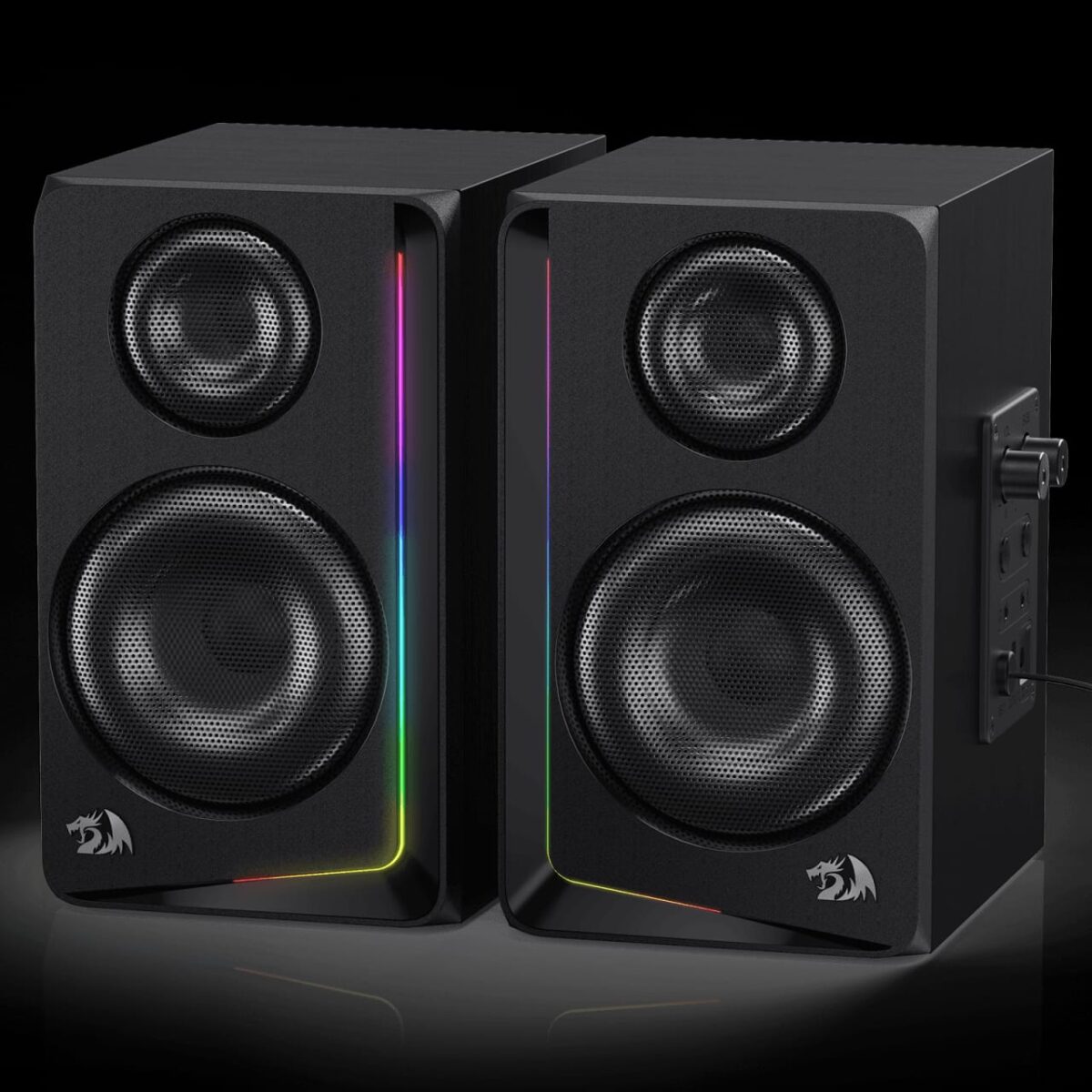 REDRAGON GS812 ANDANTE WIRELESS 2.0 CHANNEL POWERED PC GAMING SPEAKER - Image 2