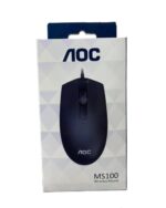AOC MS100 WIRED USB BLACK MOUSE