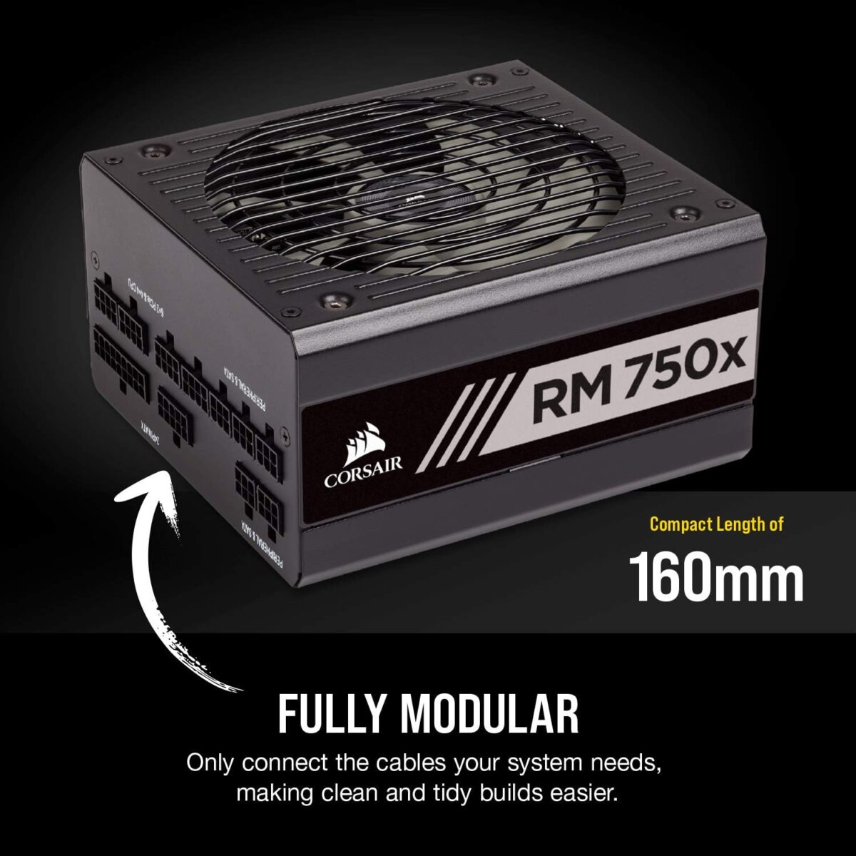 Corsair RMX Series, RM750x, 750 Watt, 80+ Gold - Image 4