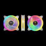 GAMDIAS AEOLUS M2-1204R WHITE 4*FANS HYDRAULIC 1500RPM - Image 2