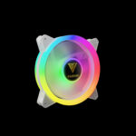 GAMDIAS AEOLUS M2-1204R WHITE 4*FANS HYDRAULIC 1500RPM - Image 3