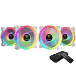 GAMDIAS AEOLUS M2-1204R WHITE 4*FANS HYDRAULIC 1500RPM