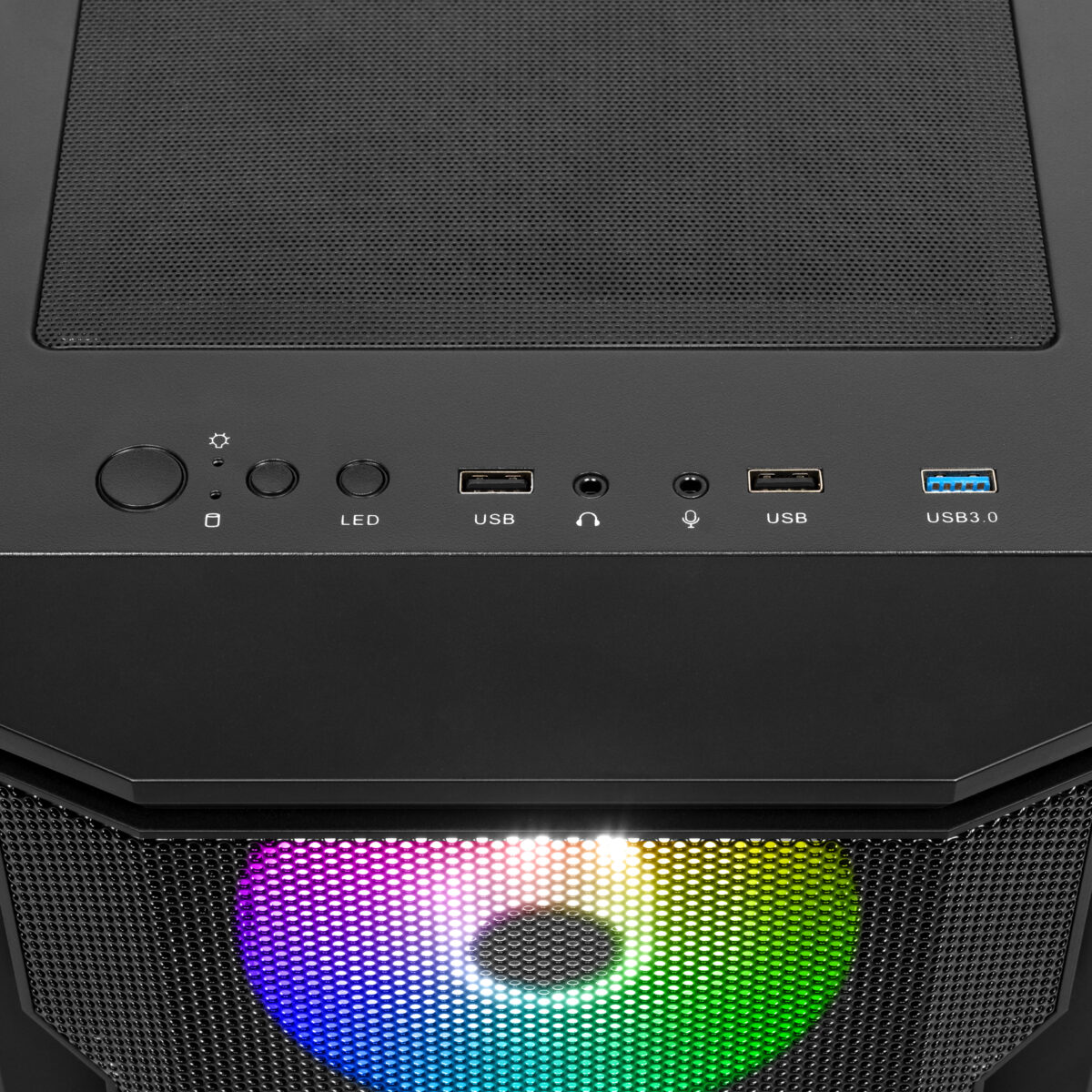 GAMDIAS ATHENA M6 MIDTOWER FAN*4 BLACK - Image 6