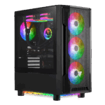 GAMDIAS ATHENA M6 MIDTOWER FAN*4 BLACK