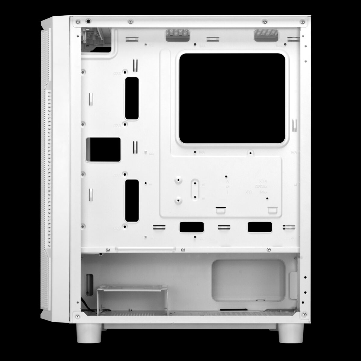 GAMDIAS ATHENA M6 MIDTOWER TG*1 / FAN*4 WHITE CASE - Image 7