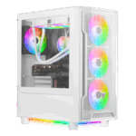 GAMDIAS ATHENA M6 MIDTOWER TG*1 / FAN*4 WHITE CASE