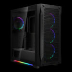 GAMDIAS ATHENA P1 MIDTOWER TG*1 / FAN*4 BLACK CASE - Image 2