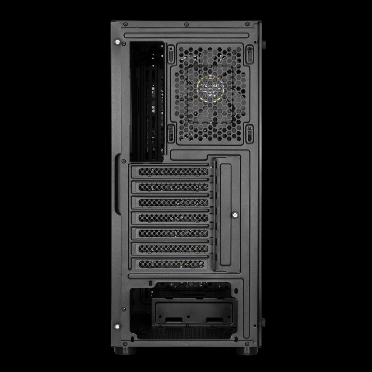 GAMDIAS AURA GC2 MIDTOWER MESH FAN*4 BLACK CASE - Image 3