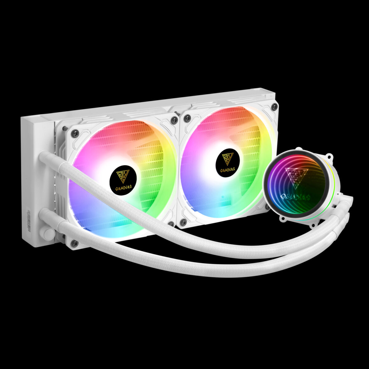 GAMDIAS CHIONE M3-240W WHITE LIQUID COOLER - Image 2