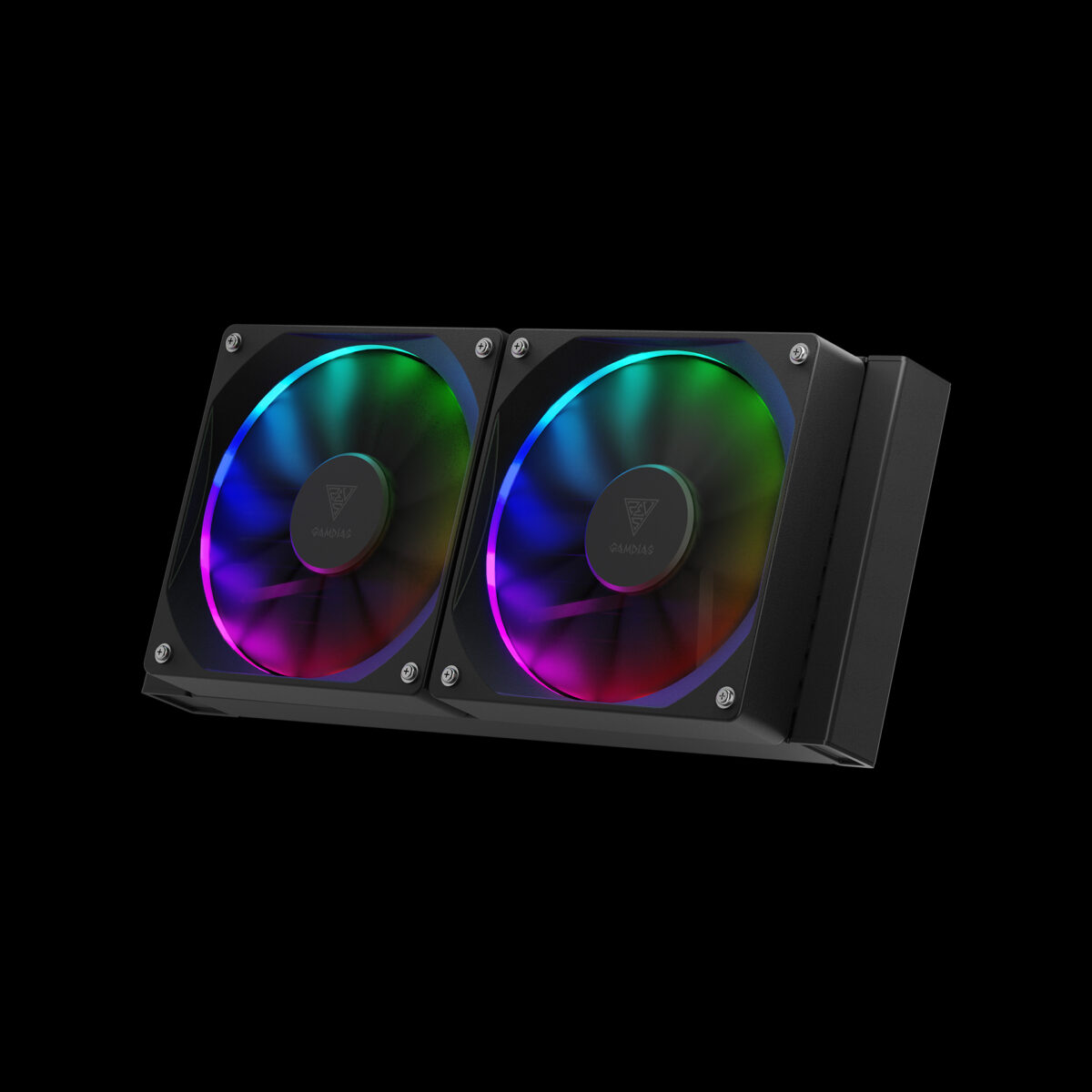 GAMDIAS CHIONE P3-240U BLACK LIQUID COOLER WITH LCD - Image 4