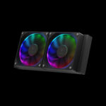 GAMDIAS CHIONE P3-240U BLACK LIQUID COOLER WITH LCD - Image 4