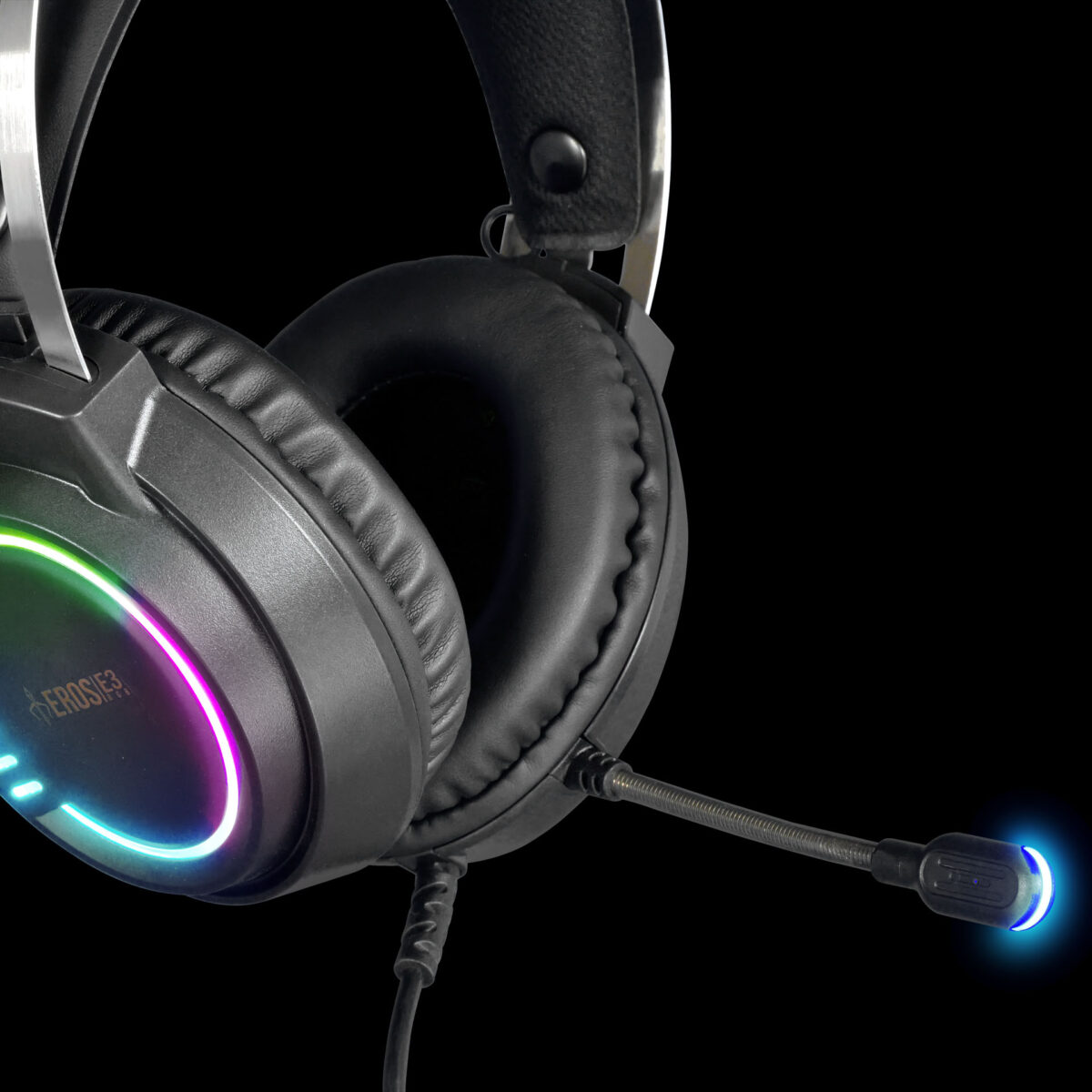 GAMDIAS EROS E3 AUX + LIGHTING BLACK HEADSET - Image 2