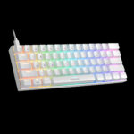 GAMDIAS HERMES E3 RGB BLUE SWITCH WHITE WIRED KEYBOARD - Image 2