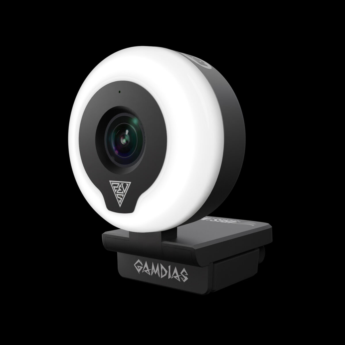 GAMDIAS IRIS M1 Streaming Webcam, Full HD 1080p 60FPS, Adjustable Ring Light, BUILD-IN MIC  - Image 3