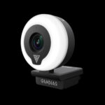 GAMDIAS IRIS M1 Streaming Webcam, Full HD 1080p 60FPS, Adjustable Ring Light, BUILD-IN MIC  - Image 3