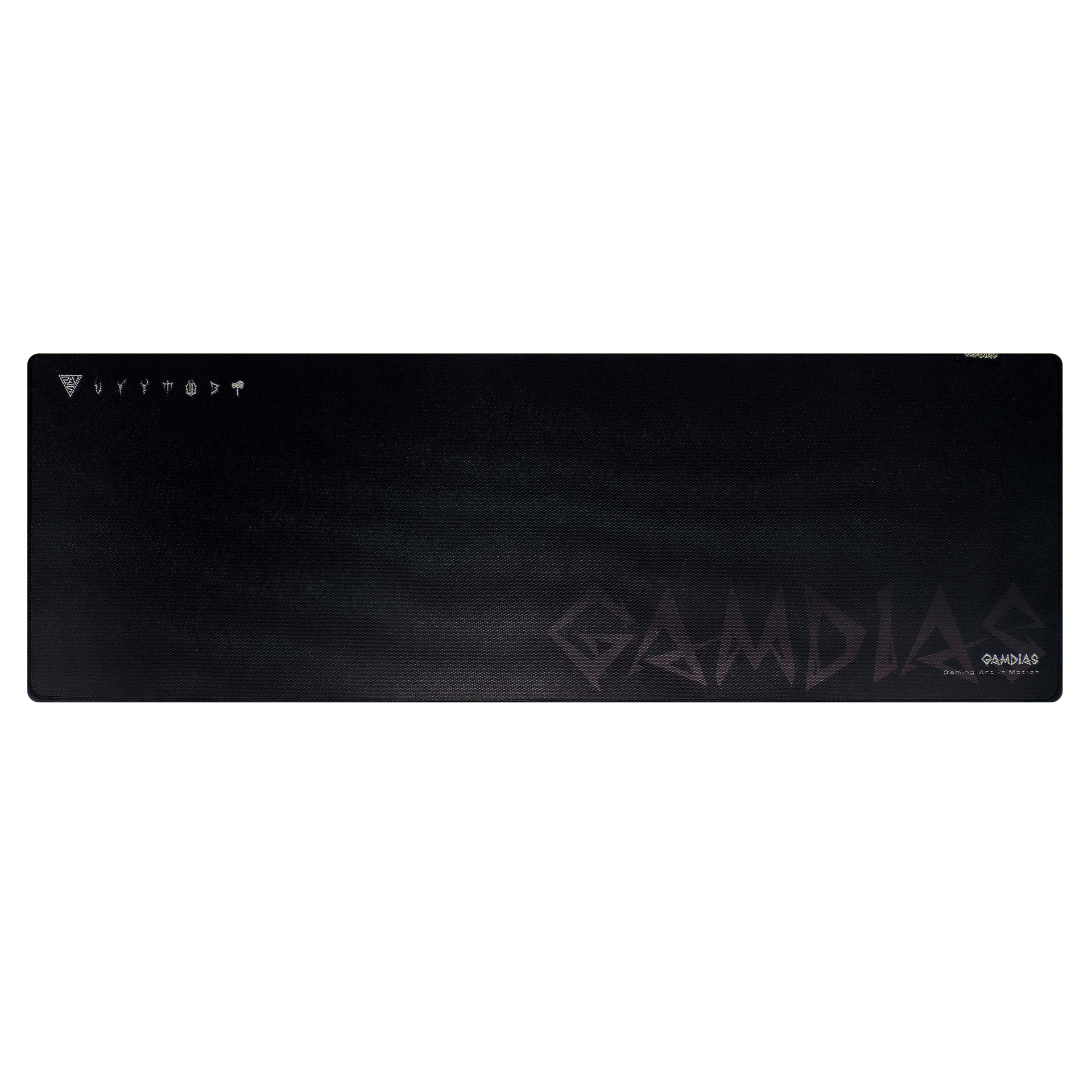 NYX_P1_Slogan GAMDIAS NYX P1 EXTENDED XL MAT BLACK MOUSEPAD - Image 1