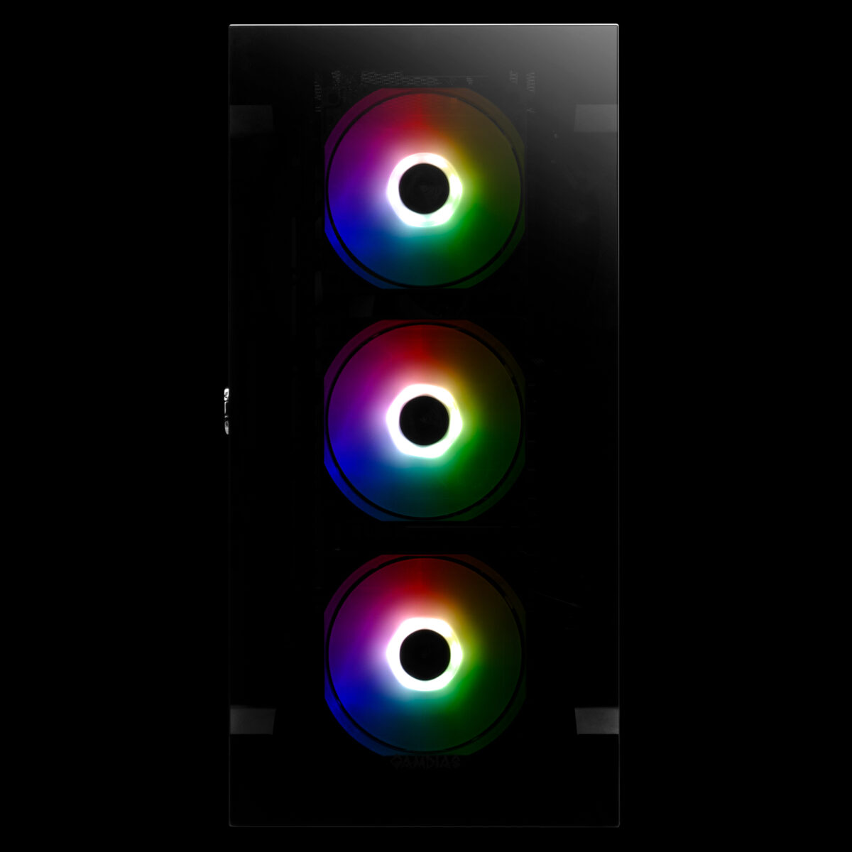 GAMDIAS TALOS E2 ELITE MIDTOWER TG*2 / FAN*3 BLACK CASE - Image 3