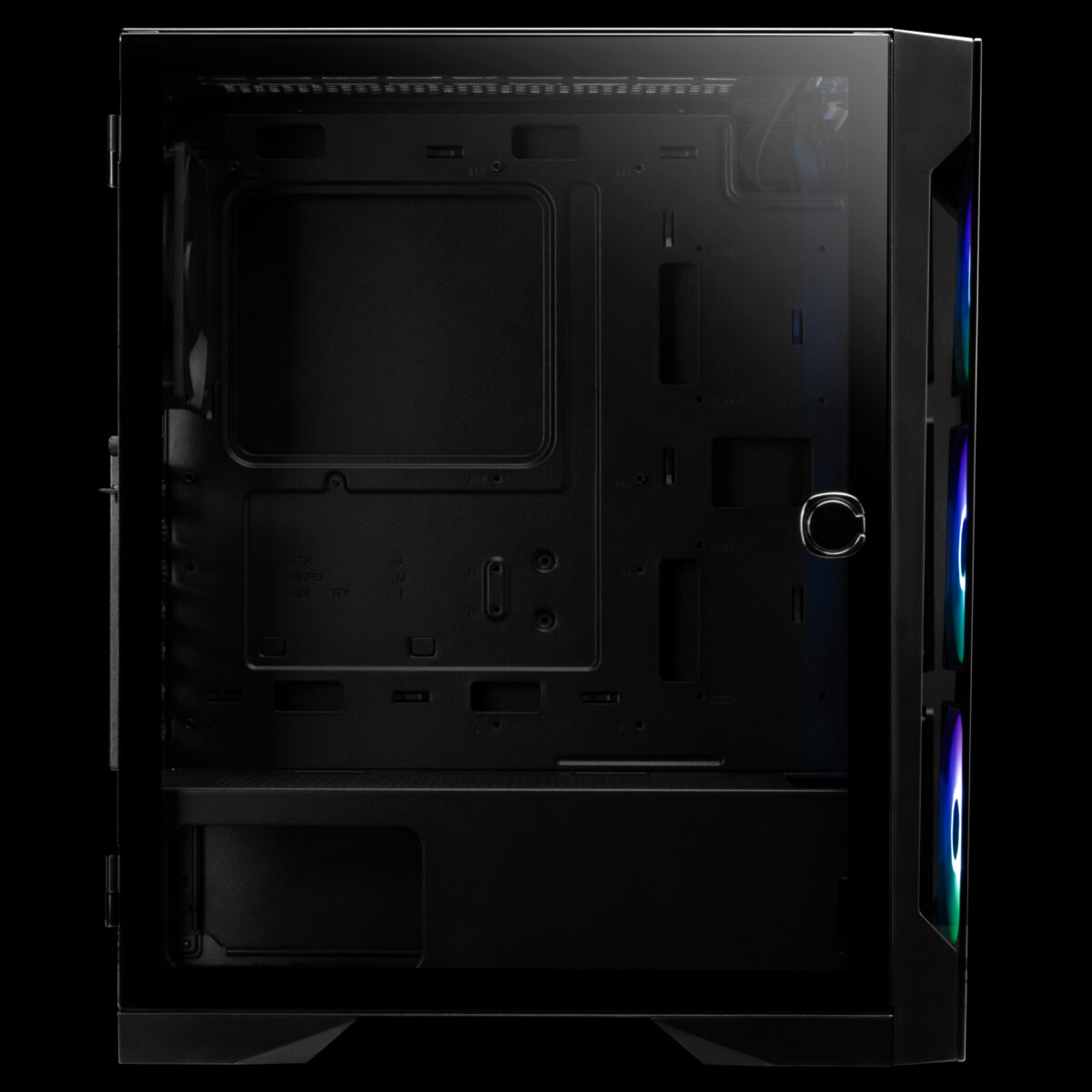 GAMDIAS TALOS E2 ELITE MIDTOWER TG*2 / FAN*3 BLACK CASE - Image 4