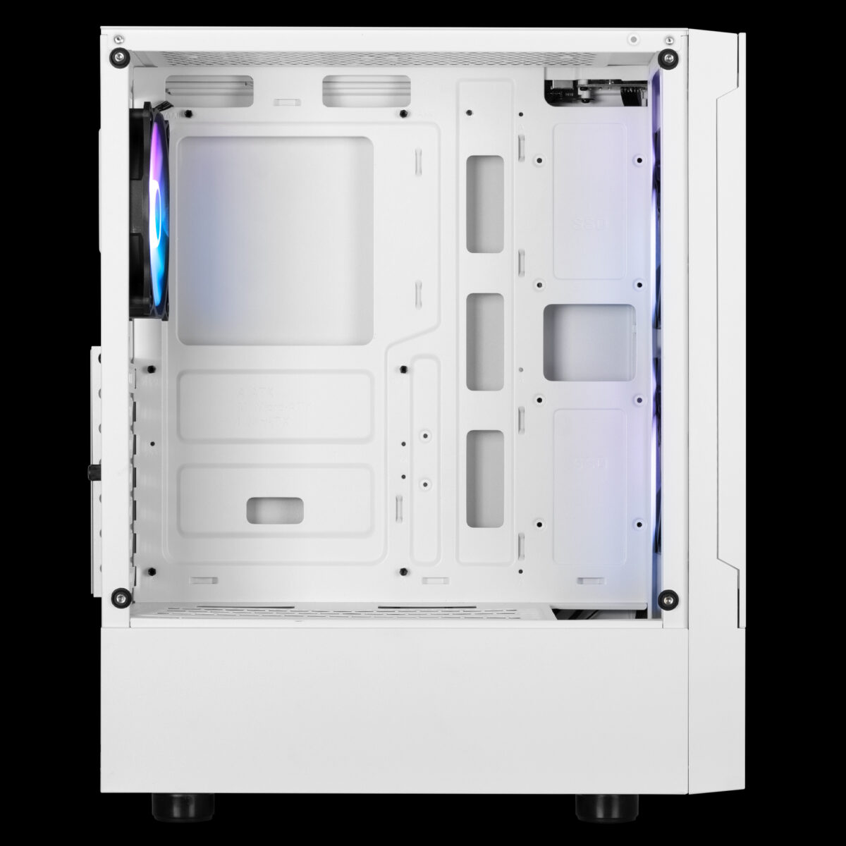 GAMDIAS TALOS E3 MESH MIDTOWER TG*1 / FAN*3 WHITE CASE - Image 4
