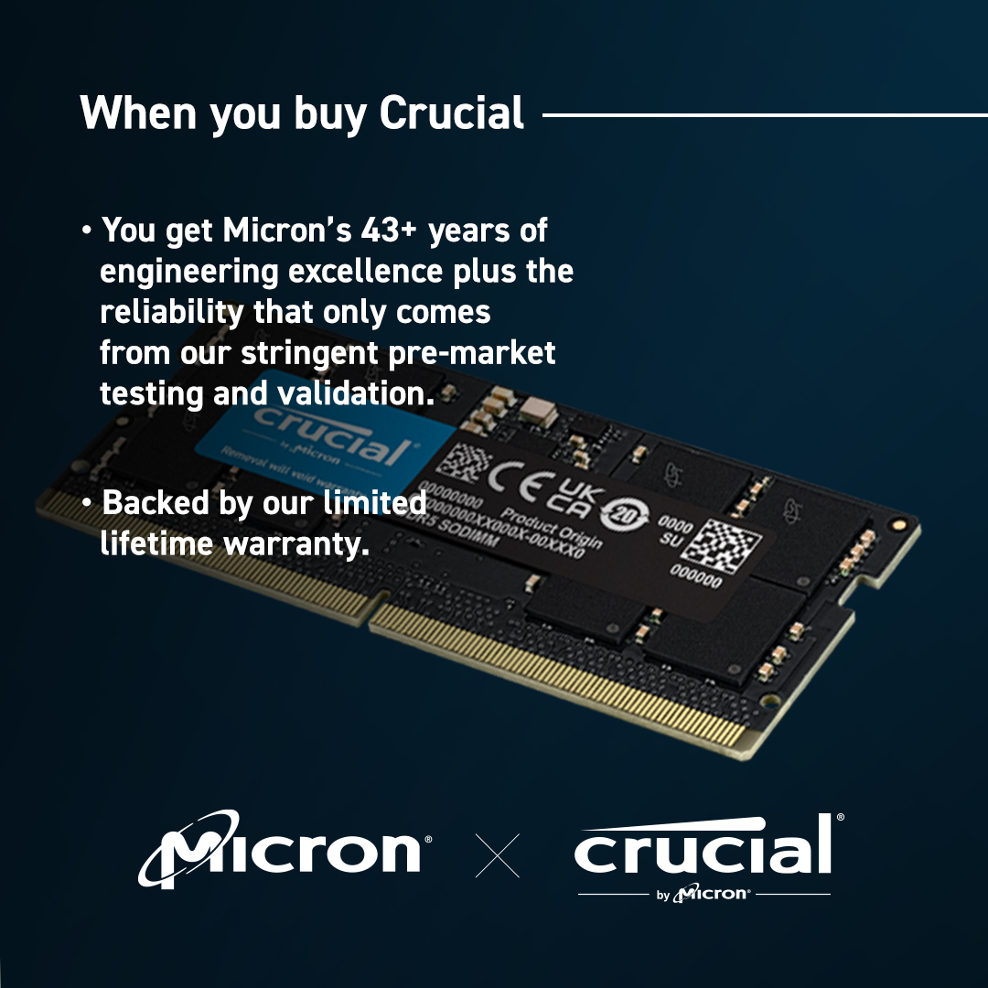 Crucial DDR5 Laptop Memory Buy Crucial Gallery Image 05 (EN)