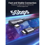 UGREEN Angled USB-C to USB-C Fast Charging VR Link Cable, 5 meters , Compatible with Oculus Quest 2, Pico 4 and PC/Steam VR  - Image 4